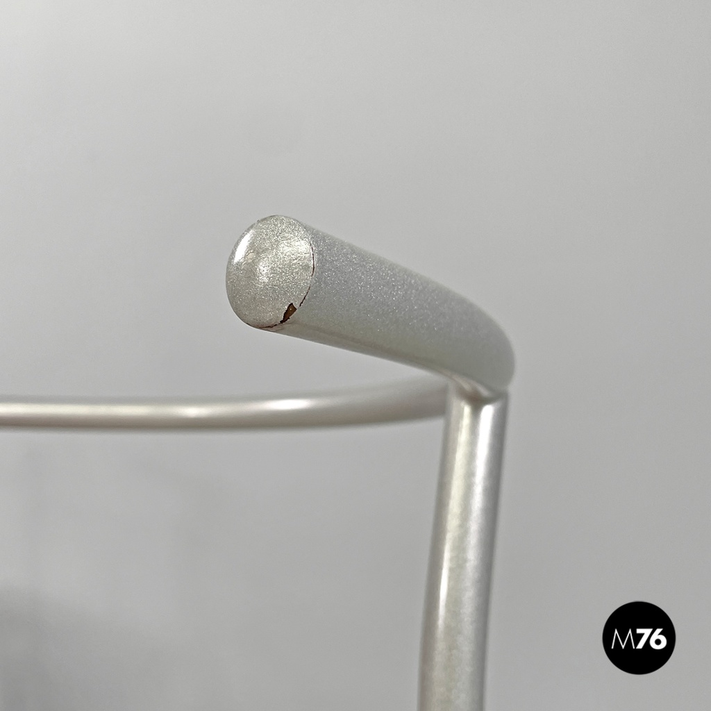 Sedie Dr Glob di Philippe Starck per Kartell in plastica rosa, 1980 ca.