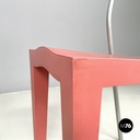 Sedie Dr Glob di Philippe Starck per Kartell in plastica rosa, 1980 ca.