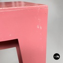Sedie Dr Glob di Philippe Starck per Kartell in plastica rosa, 1980 ca.