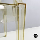 Italian modern Yellow plastic chairs Louis Ghost by Starck Kartell, 2000-2010s