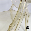 Italian modern Yellow plastic chairs Louis Ghost by Starck Kartell, 2000-2010s