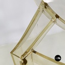 Italian modern Yellow plastic chairs Louis Ghost by Starck Kartell, 2000-2010s