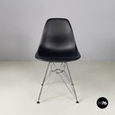 Italian modern Black plastic chairs by Charles and Ray Eames for Vitra, 2017