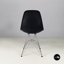 Italian modern Black plastic chairs by Charles and Ray Eames for Vitra, 2017