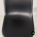 Italian modern Black plastic chairs by Charles and Ray Eames for Vitra, 2017