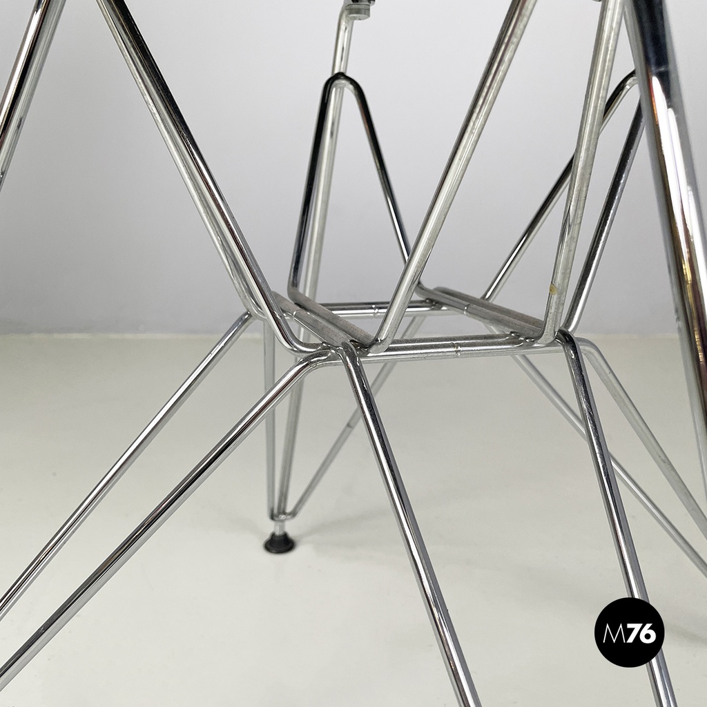 Italian modern Black plastic chairs by Charles and Ray Eames for Vitra, 2017