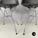 Italian modern Black plastic chairs by Charles and Ray Eames for Vitra, 2017