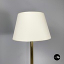 Italian mid-century modern Floor lamp in withe fabric brass by Lam Bologna 1960s