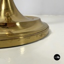 Italian mid-century modern Floor lamp in withe fabric brass by Lam Bologna 1960s