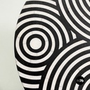 Italian Coffee table in cast iron, black and white marble, early 1900s