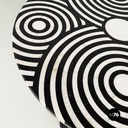 Italian Coffee table in cast iron, black and white marble, early 1900s