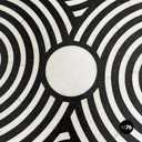 Italian Coffee table in cast iron, black and white marble, early 1900s