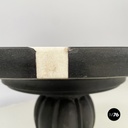 Italian Coffee table in cast iron, black and white marble, early 1900s