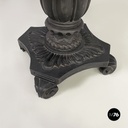 Italian Coffee table in cast iron, black and white marble, early 1900s