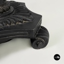 Italian Coffee table in cast iron, black and white marble, early 1900s