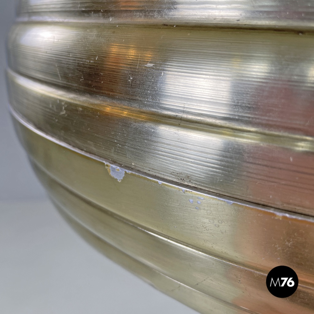 Lampadario dorato Splugen Brau di Achille e Pier Giacomo Castiglioni per Flos, 1960 ca.