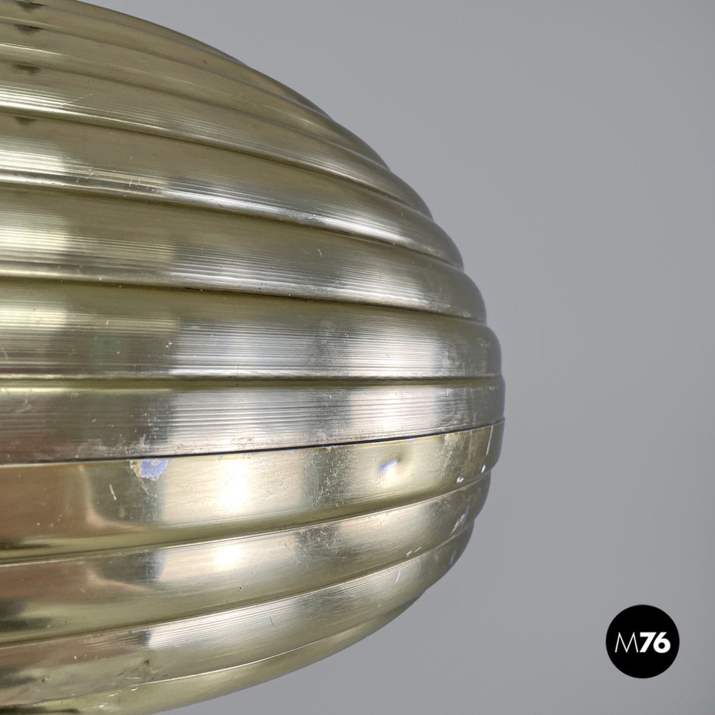 Lampadario dorato Splugen Brau di Achille e Pier Giacomo Castiglioni per Flos, 1960 ca.