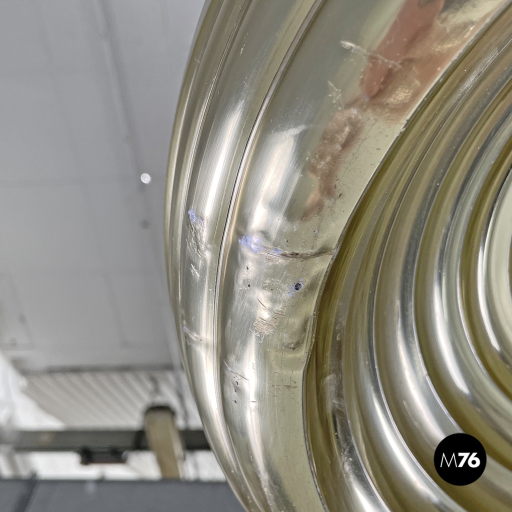 Lampadario dorato Splugen Brau di Achille e Pier Giacomo Castiglioni per Flos, 1960 ca.