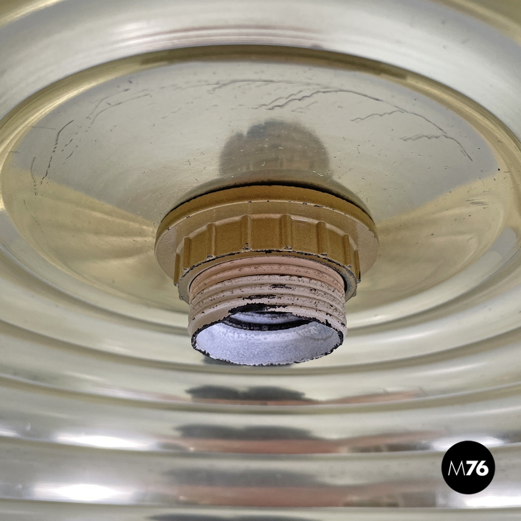 Lampadario dorato Splugen Brau di Achille e Pier Giacomo Castiglioni per Flos, 1960 ca.