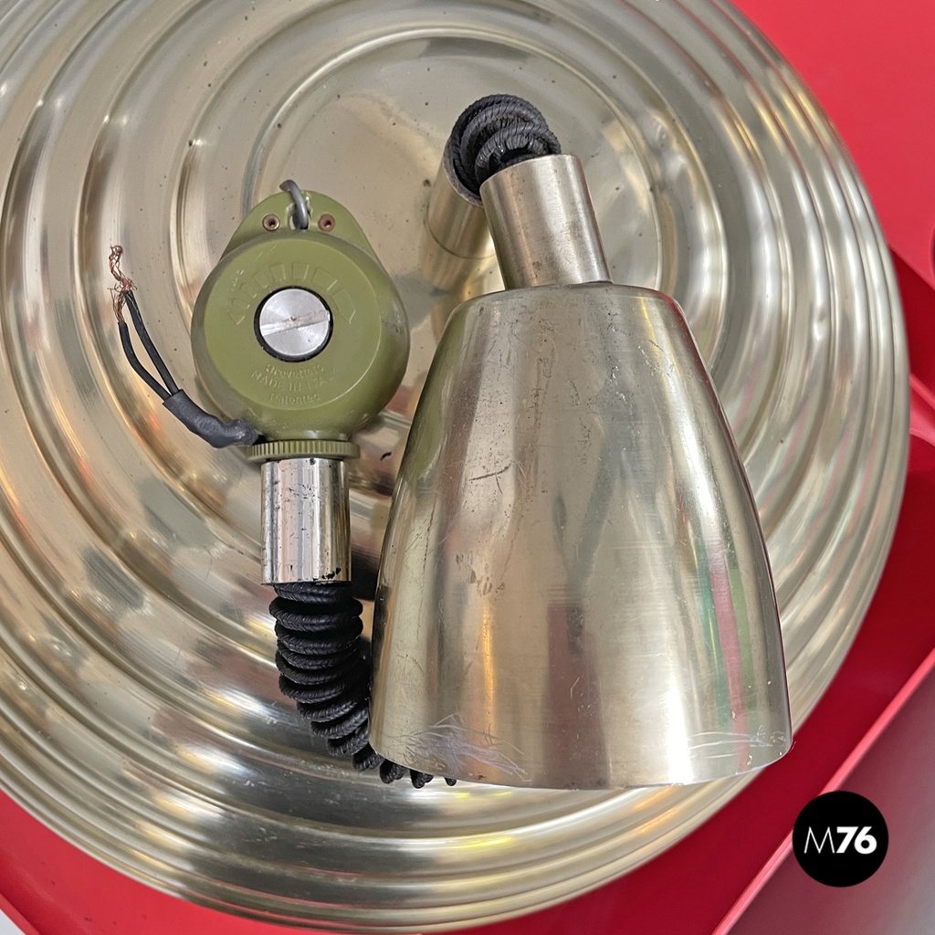 Lampadario dorato Splugen Brau di Achille e Pier Giacomo Castiglioni per Flos, 1960 ca.