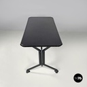 Italian mid-century modern black metal laminate desk Arco BBPR Olivetti, 1960s