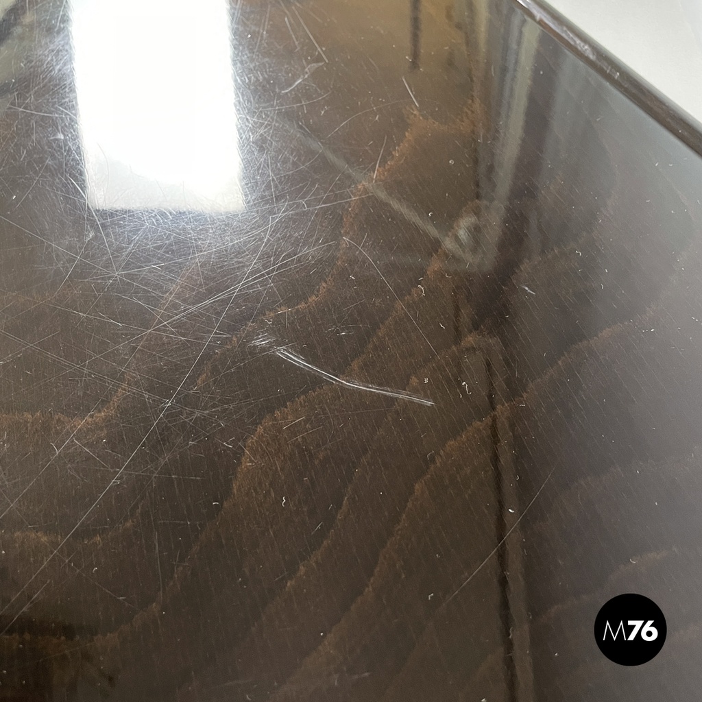 Italian mid-century modern black metal laminate desk Arco BBPR Olivetti, 1960s