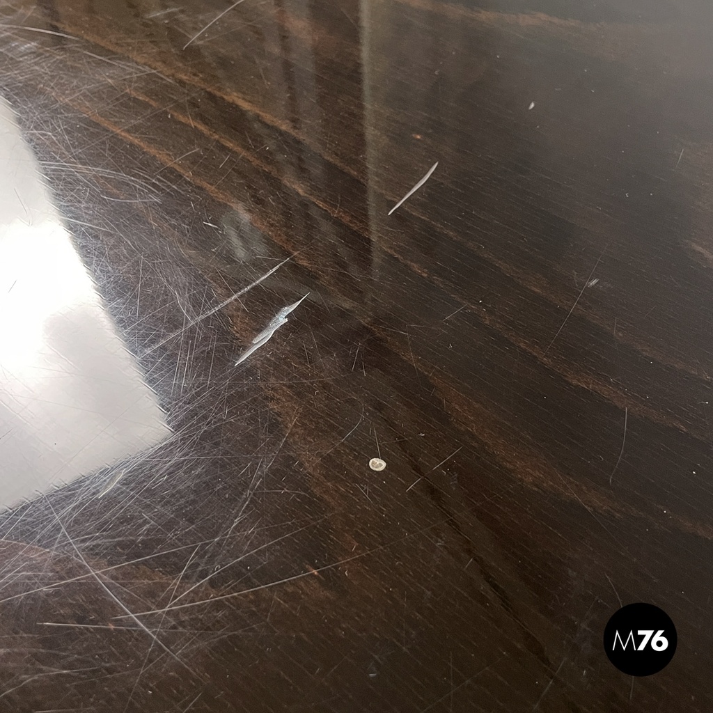 Italian mid-century modern black metal laminate desk Arco BBPR Olivetti, 1960s