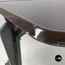 Italian mid-century modern black metal laminate desk Arco BBPR Olivetti, 1960s