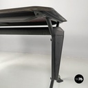 Italian mid-century modern black metal laminate desk Arco BBPR Olivetti, 1960s