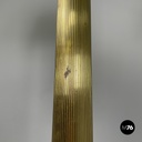 Italian mid-century modern floor lamps white fabric and brass Lam Bologna, 1960s