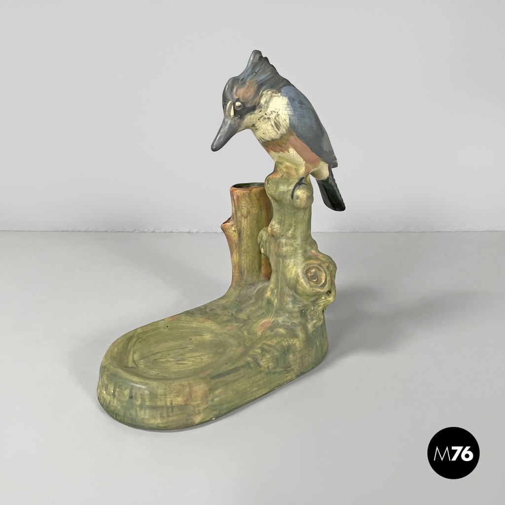 American antique ceramic glass ornamental aquarium Weller Loranger, early 1900s