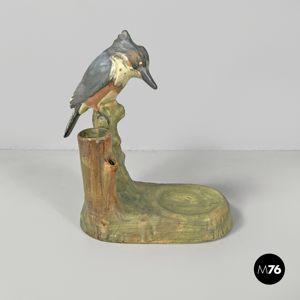 American antique ceramic glass ornamental aquarium Weller Loranger, early 1900s