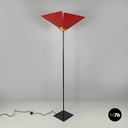 Italian modern floor lamp Kasuko in red metal by De Pas D’Urbino Lomazzi, 1970s