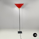 Italian modern floor lamp Kasuko in red metal by De Pas D’Urbino Lomazzi, 1970s