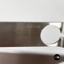 Italian modern glass and metal ice bucket with pliers by Zani & Zani, 1980s