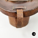 Italian party set with leather hatbox, top hat, mask, pipe and bow tie mid 1900s