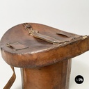 Italian party set with leather hatbox, top hat, mask, pipe and bow tie mid 1900s