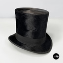 Italian party set with leather hatbox, top hat, mask, pipe and bow tie mid 1900s