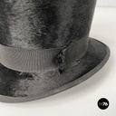 Italian party set with leather hatbox, top hat, mask, pipe and bow tie mid 1900s