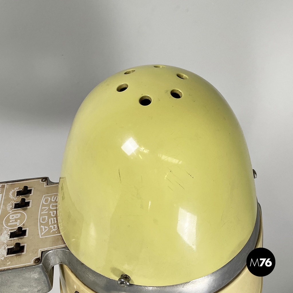Italian mid-century modern Metal floor standing hairdressing helmet, 1950s