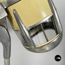 Italian mid-century modern Metal floor standing hairdressing helmet, 1950s