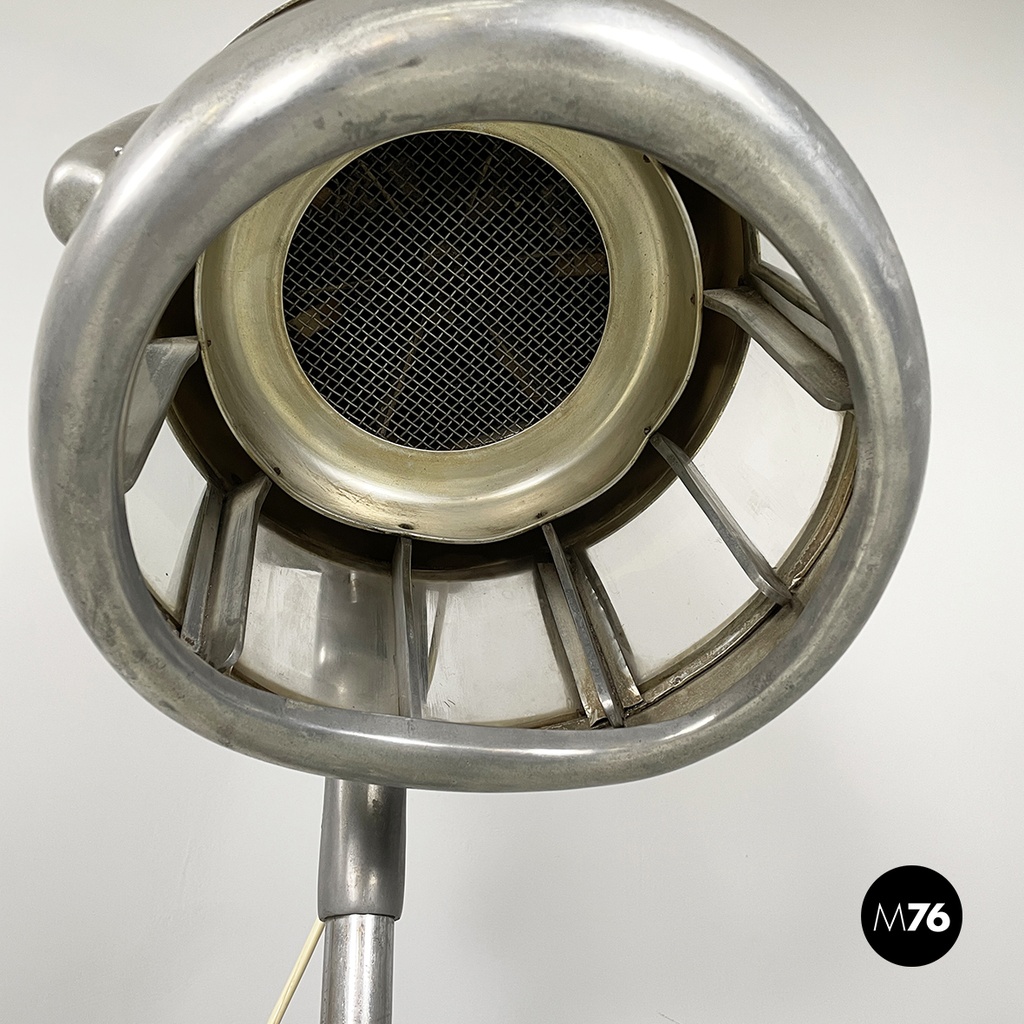 Italian mid-century modern Metal floor standing hairdressing helmet, 1950s