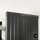 Italian modern Self-supporting bookcases in black plastic by Robots, 1990s