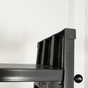 Italian modern Self-supporting bookcases in black plastic by Robots, 1990s