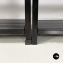 Italian modern Self-supporting bookcases in black plastic by Robots, 1990s