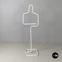 Italian modern White metal valet stand coat hanger by Gieffe, 1970s