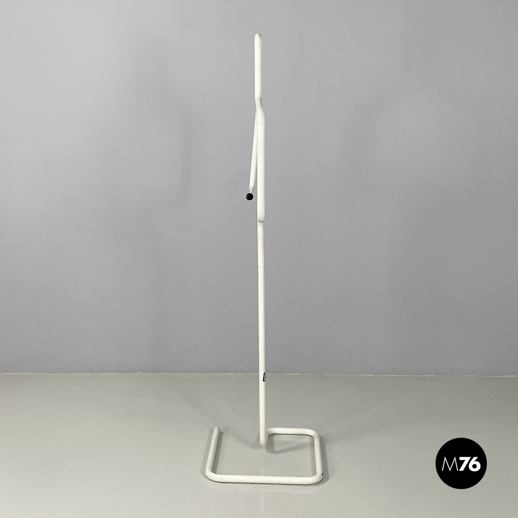 Italian modern White metal valet stand coat hanger by Gieffe, 1970s