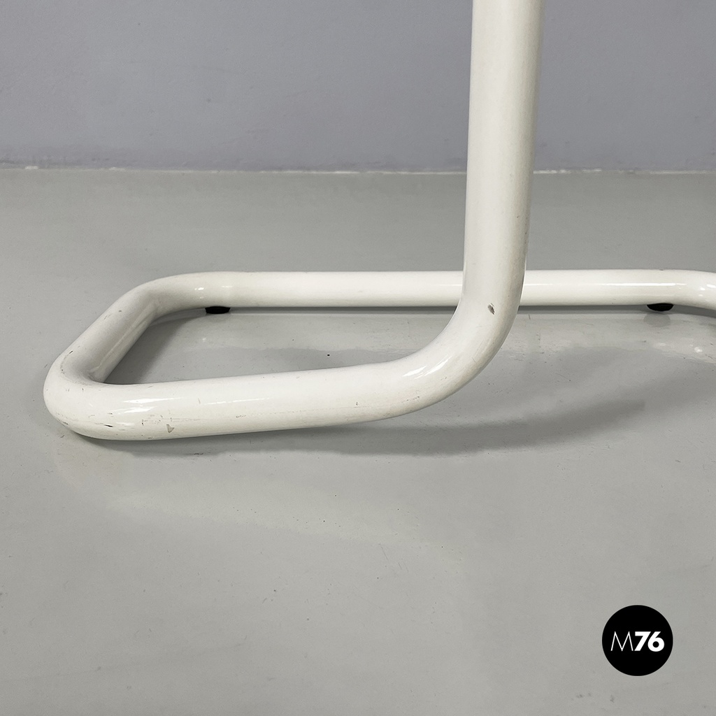 Italian modern White metal valet stand coat hanger by Gieffe, 1970s