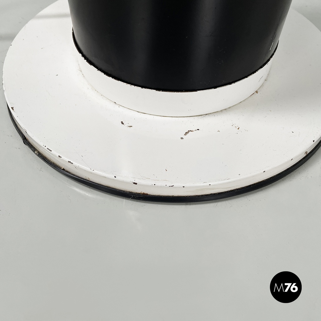 Italian modern Floor lamp in opaline glass metal plastic by Gino Vistosi, 1970s