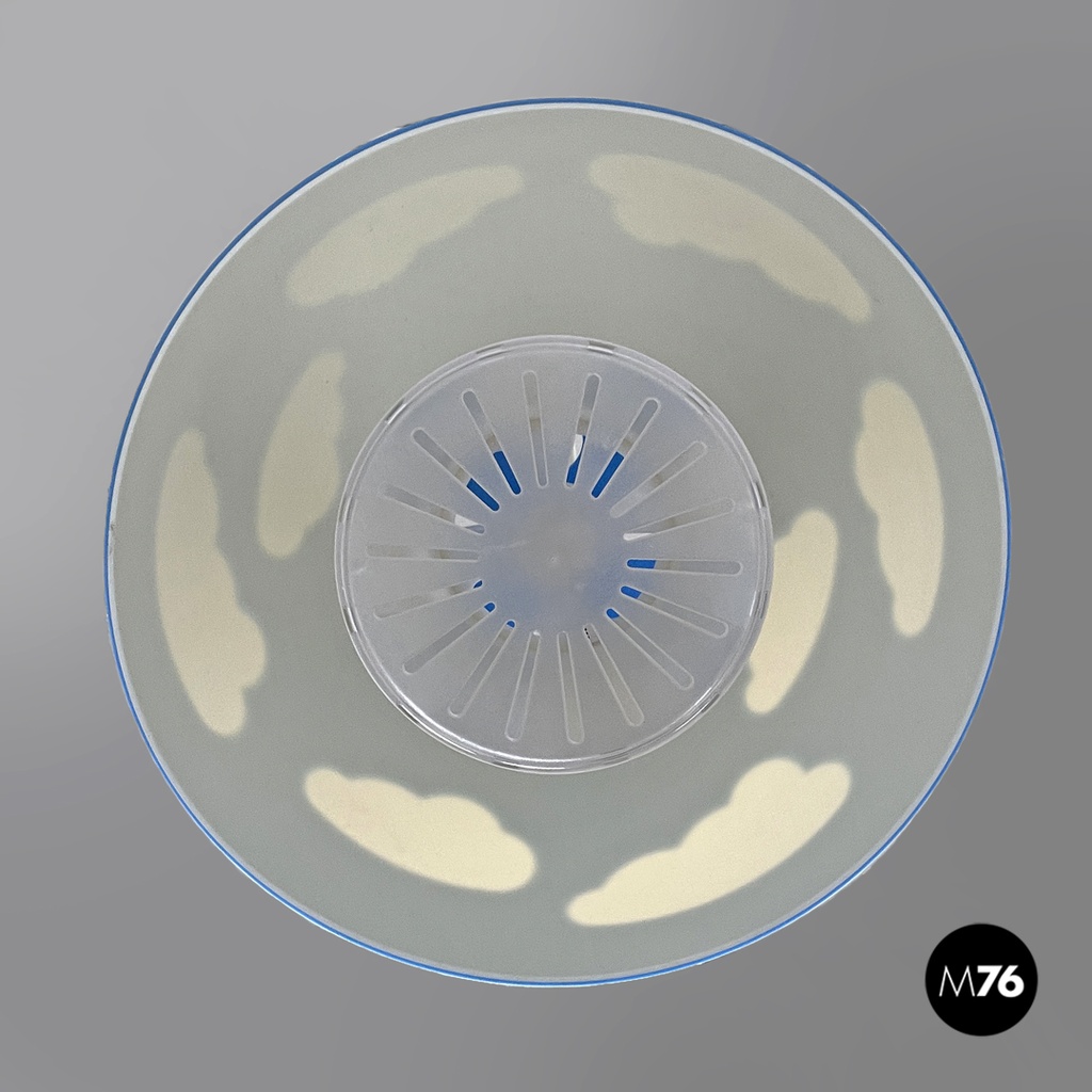 Lampadario azzurro Skojig di Henrik Preutz per Ikea, primi del 2000 ca.